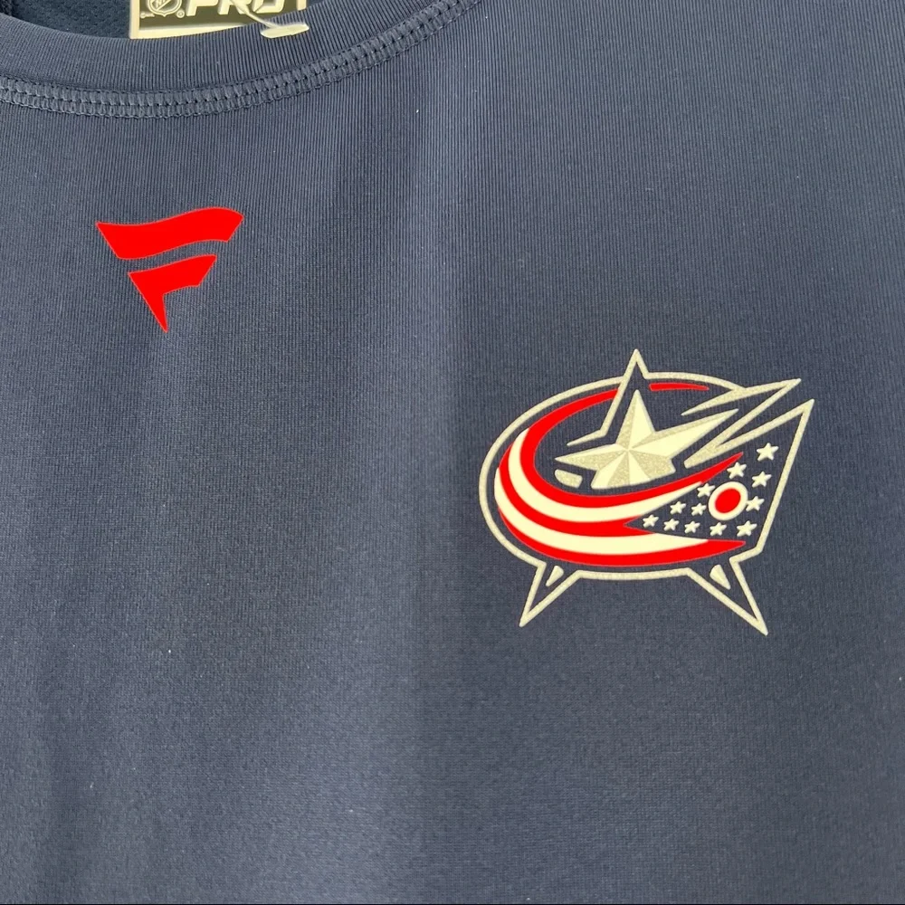 Fanatics Authentic PRO NHL Columbus Blue Jackets Navy Tank Size XXL, NWOT - Picture 7 of 12